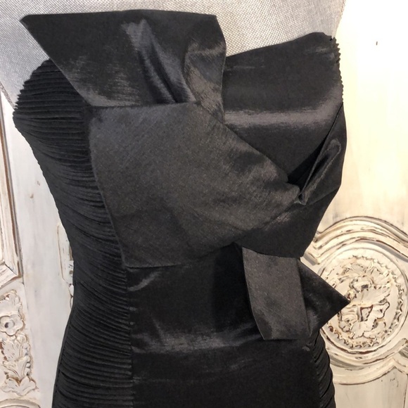 Daisy NWT Gorgeous Black Artistic Front Bodice Tie Strapless Occasions Dress - Picture 4 of 10